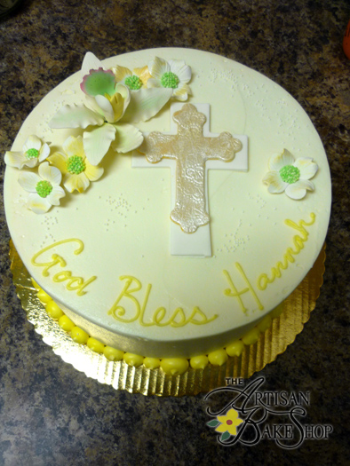 Religious Cross Birthday Cake