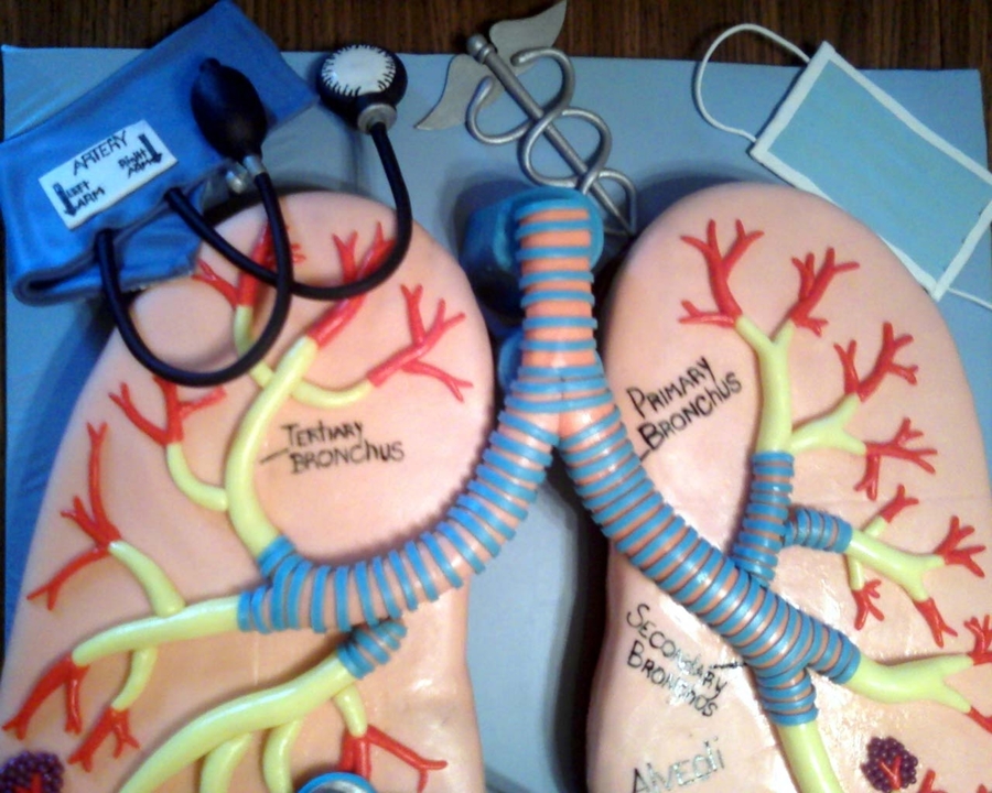 Respiratory Therapist Graduation Cake