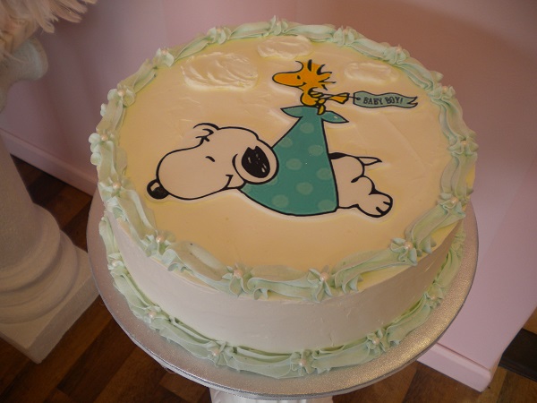 Snoopy Baby Boy Cake