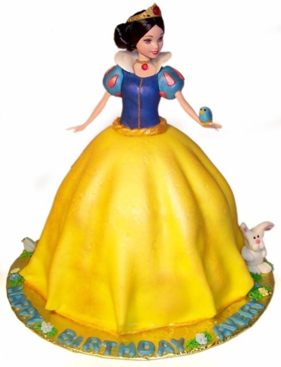 Snow White Barbie Cake