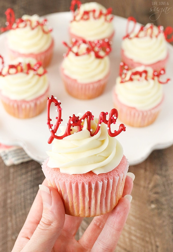 Strawberry Cupcakes with Cream Cheese Frosting