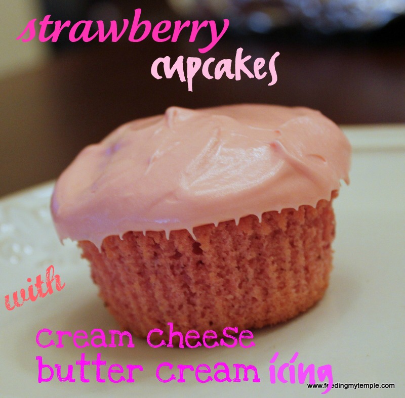 Strawberry Cupcakes with Cream Cheese Frosting