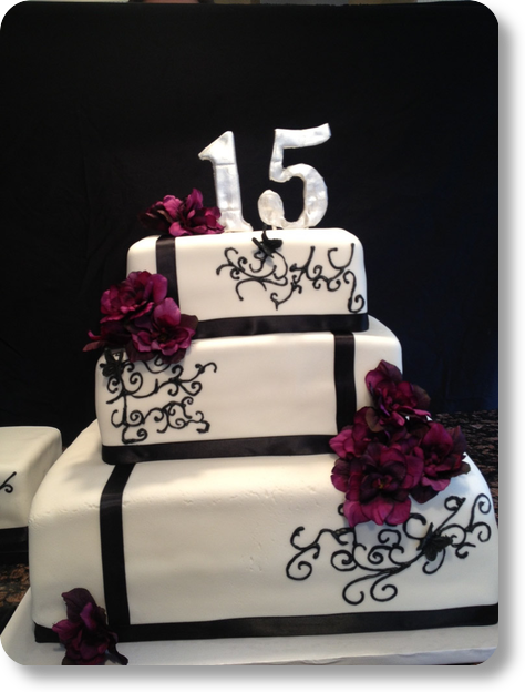 Sweet 15 Birthday Cake