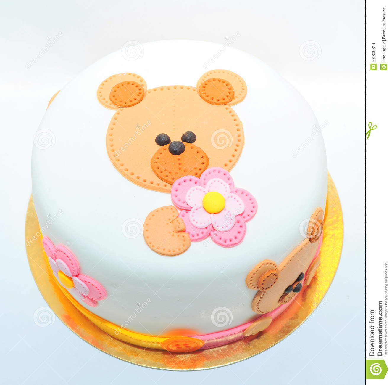 Teddy Bear Birthday Cake