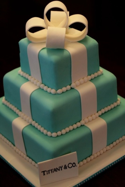 Tiffany Blue Wedding Cake