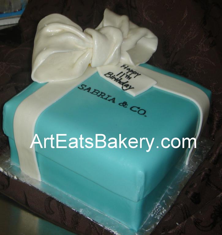 Tiffany Gift Box Birthday Cake