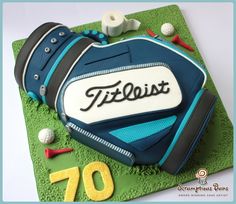 Titleist Golf Bag Cake