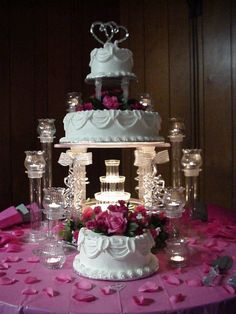 Wedding Cakes with Fountains