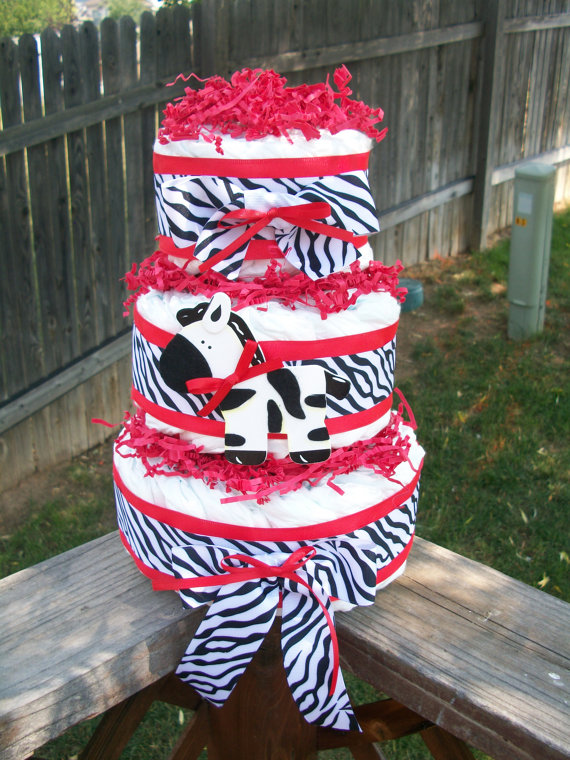 Zebra Baby Shower Cakes for Boys