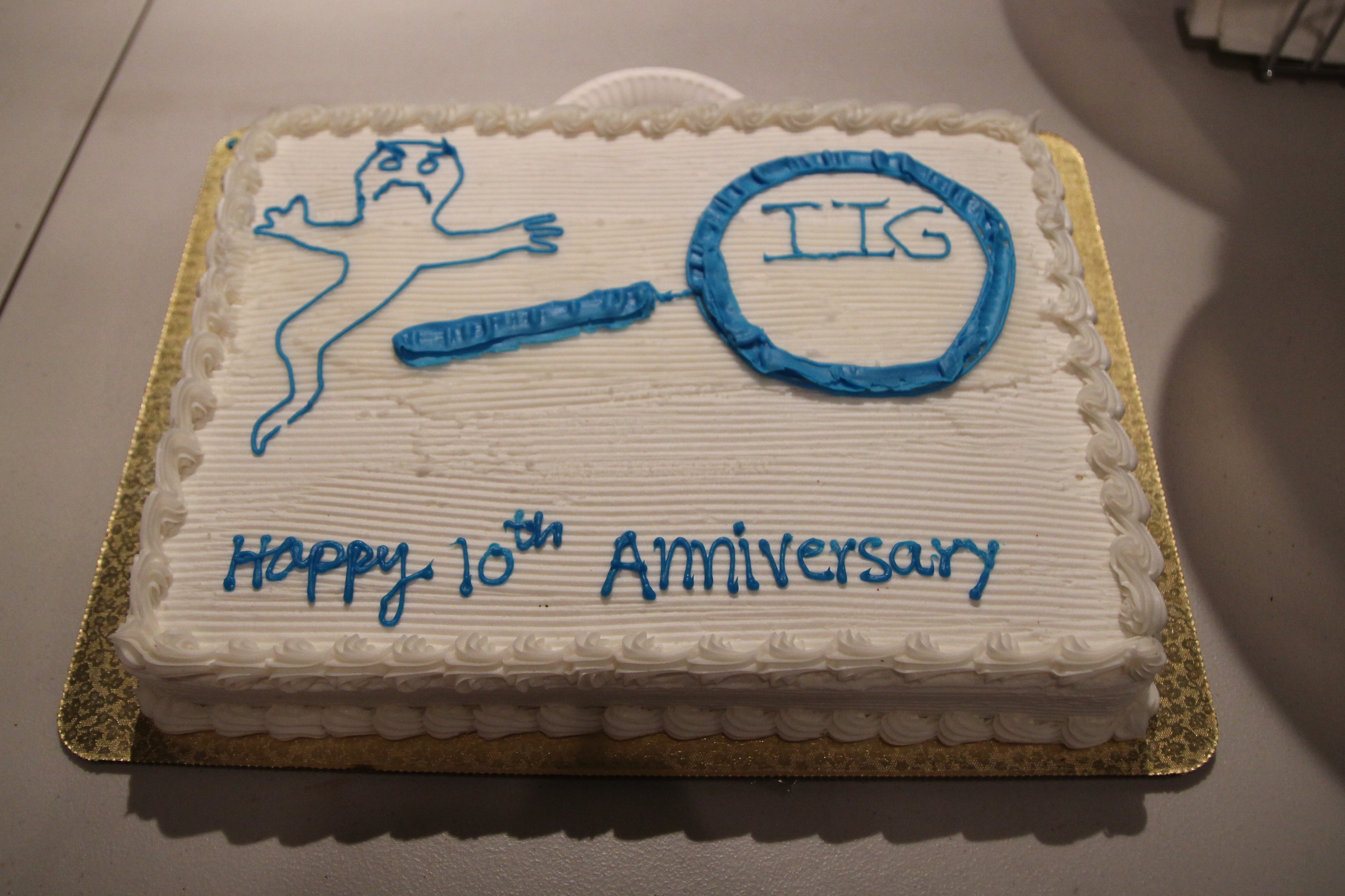 10th Anniversary Cake