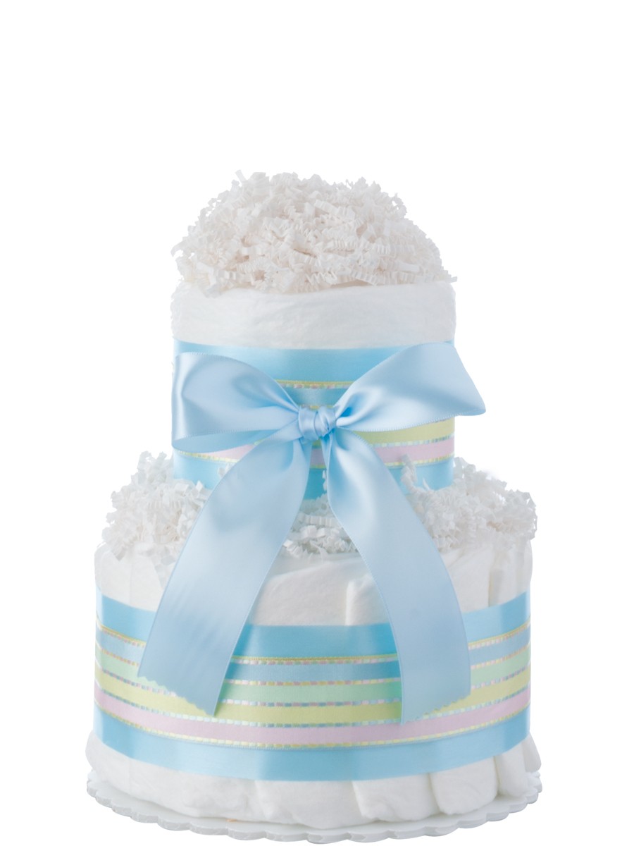 2 Tier Diaper Cake