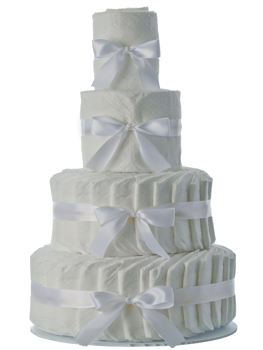 4 Tier Diaper Cake