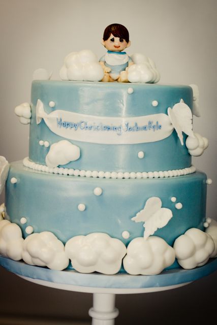 Angel Themed Baby Shower Cake