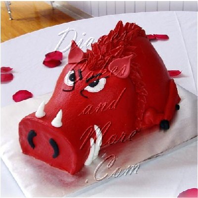 Arkansas Razorback Grooms Cake