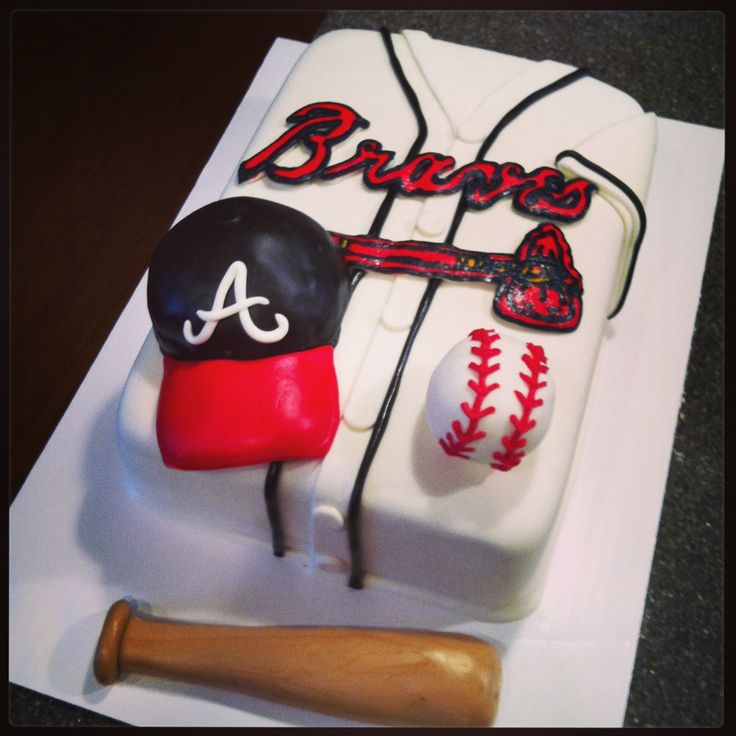 11 Photos of Braves Baseball Groom's Cakes