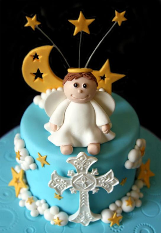 Baby Angel Christening Cake