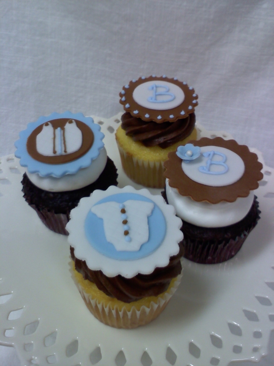 Baby Boy Shower Cupcakes