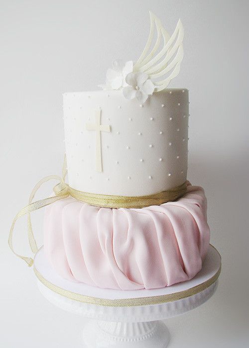 Baby Girl Baptism Cake Ideas