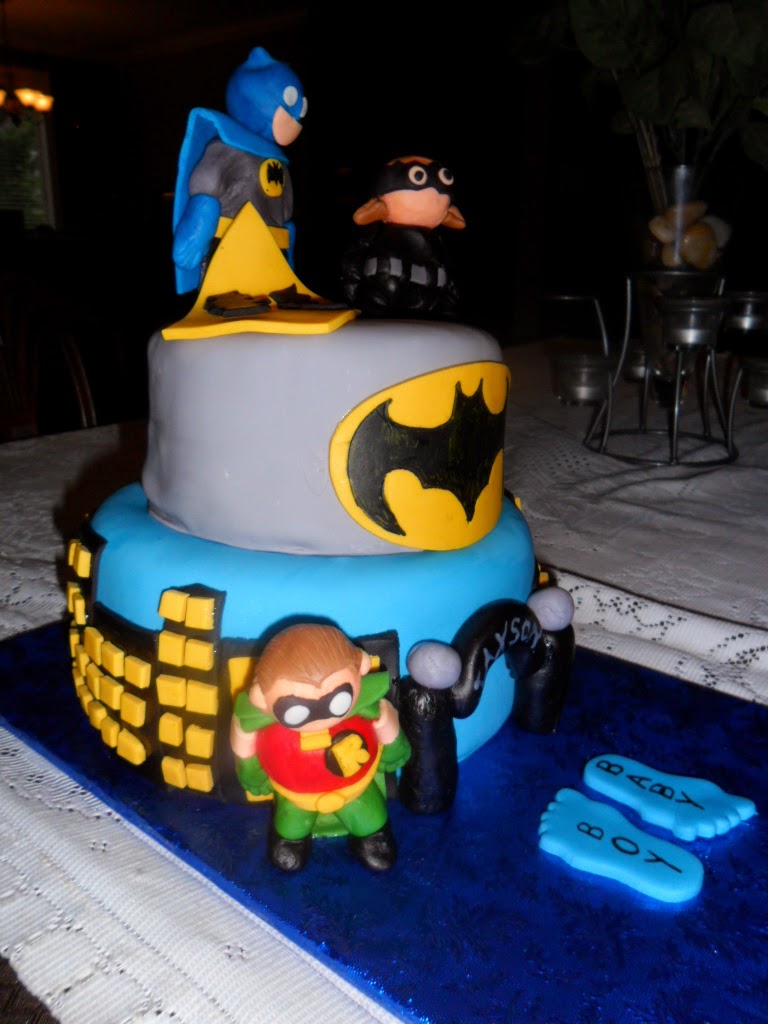 Batman Baby Shower Cake