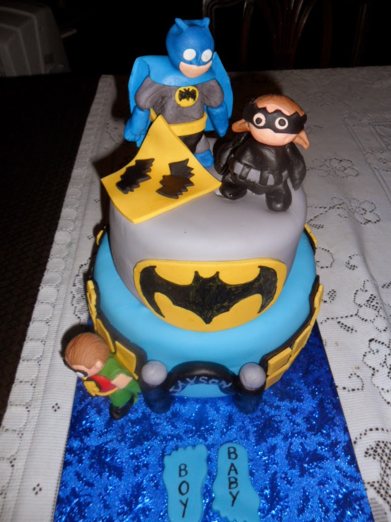 Batman Baby Shower Cake