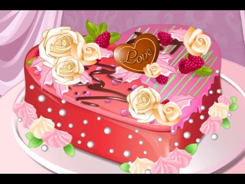 Beautiful Heart Shaped Cake