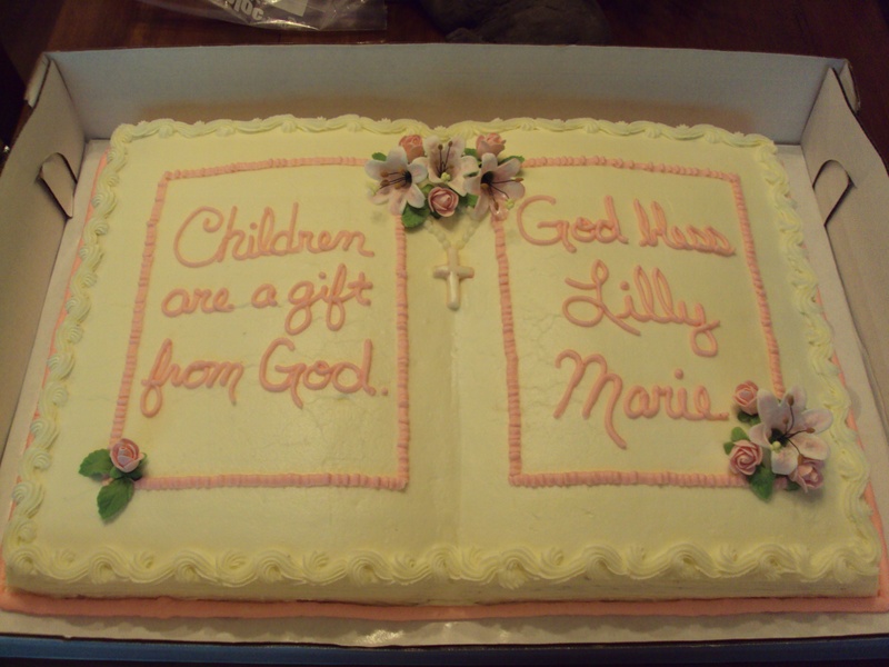 Bible Cake with Roses