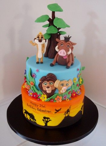 Birthday Lion King Diaper Cake