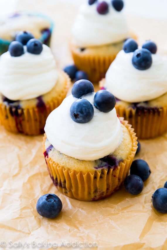 Blueberries N Cream Cupcakes