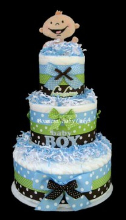 Boy Baby Shower Diaper Cake