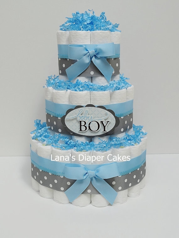 Boy Baby Shower Diaper Cake