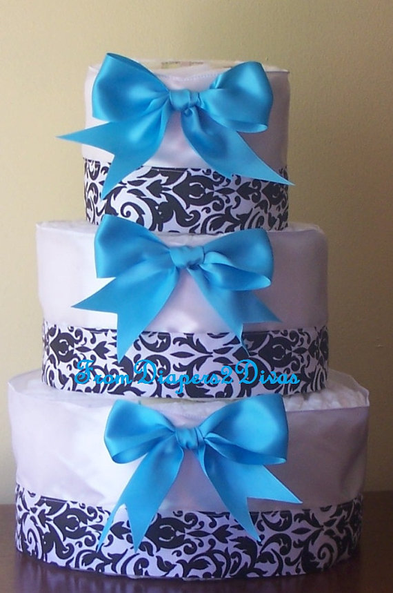 Boy Baby Shower Gift Diaper Cake