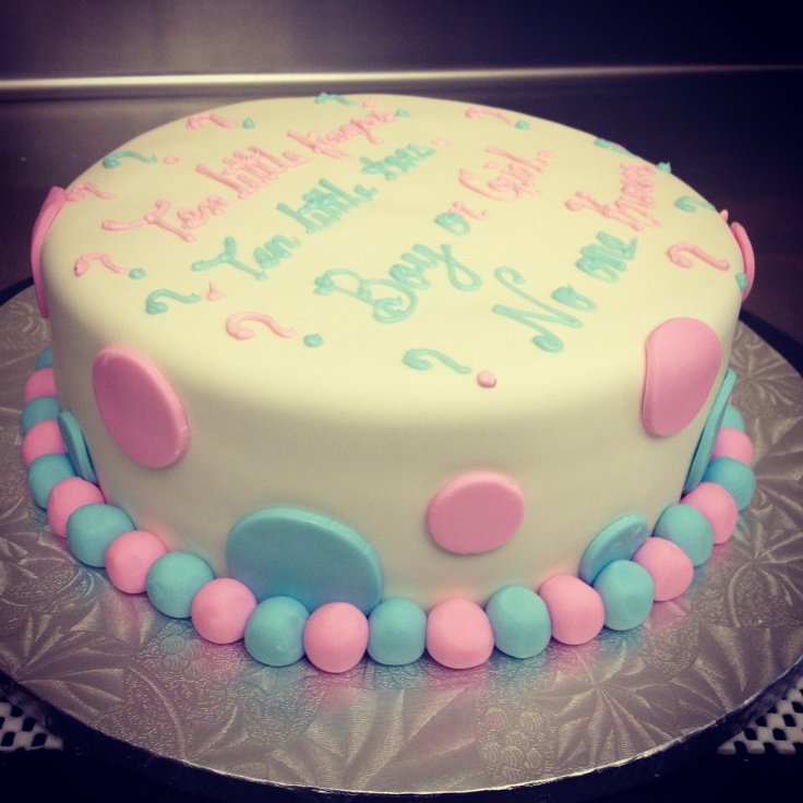 Boy or Girl Gender Reveal Cake