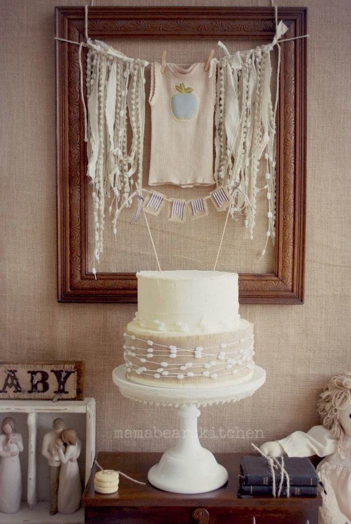 Burlap and Lace Baby Shower