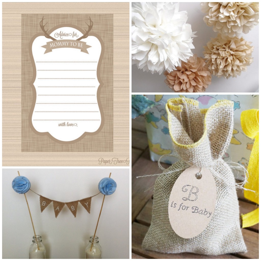 Burlap Baby Shower Decorations