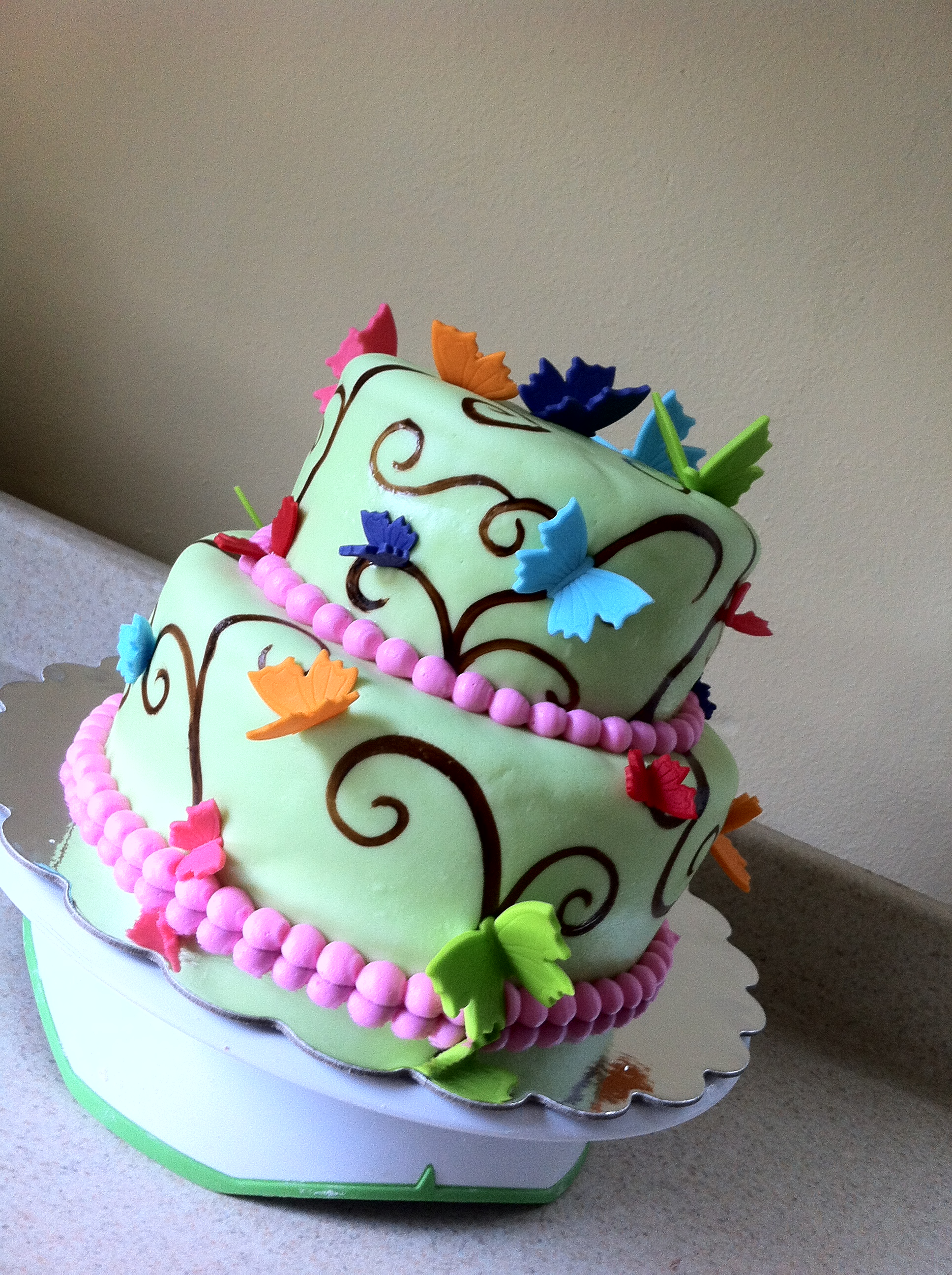 Butterfly Birthday Cake