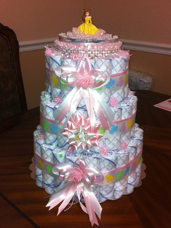 Cake Diaper Elegant Baby Girl