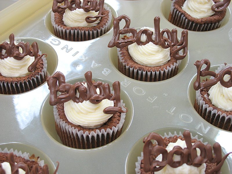 Chocolate Cupcakes with Vanilla Buttercream Frosting