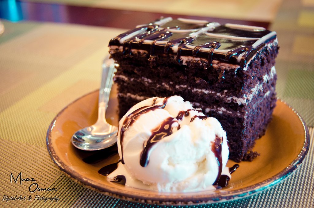 Chocolate Ice Cream and Cake