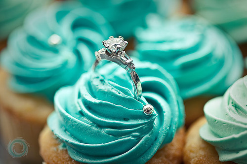 Cupcake Engagement Proposal Ring