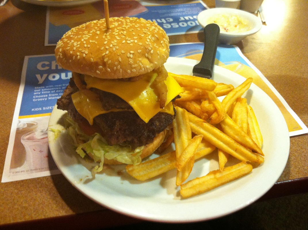 Denny's Double Burger