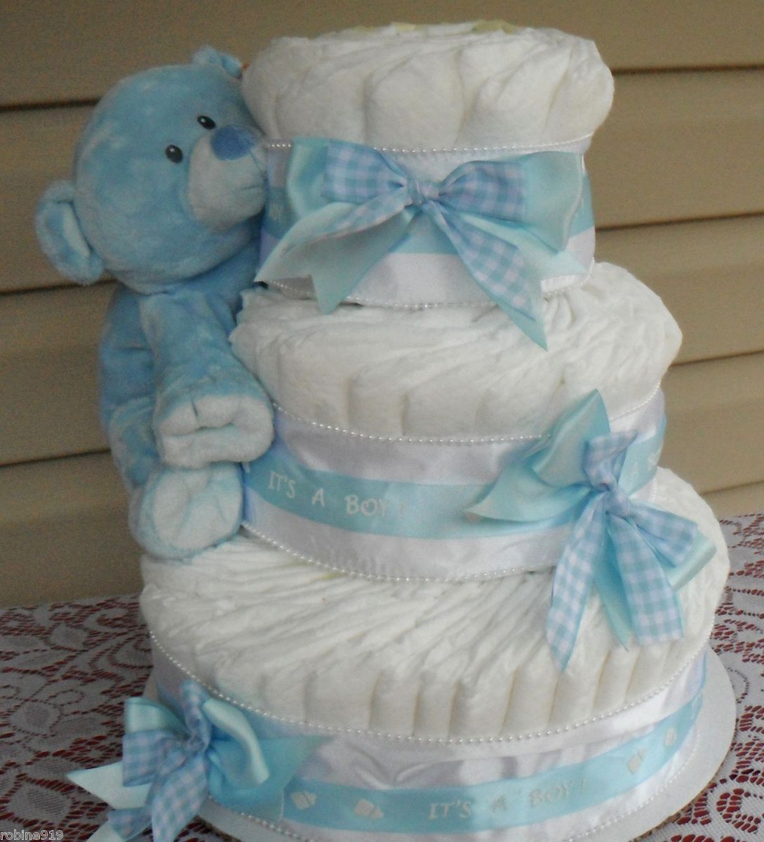 Diaper Cakes Baby Shower Decorations