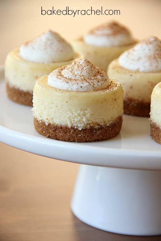 6 Photos of Mini Eggnog Cheesecakes