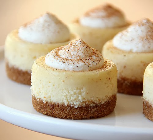 Eggnog Mini Cheesecakes Recipe