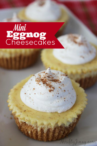 Eggnog Mini Cheesecakes Recipe