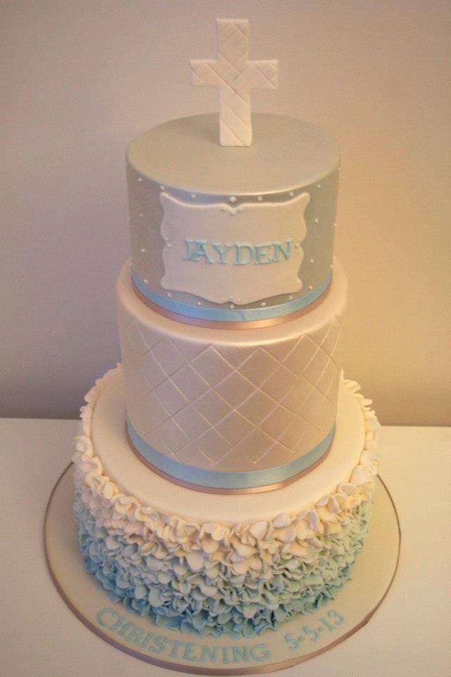 Elegant Christening Cakes for Boys