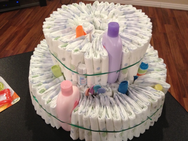 Folded Diaper Cake