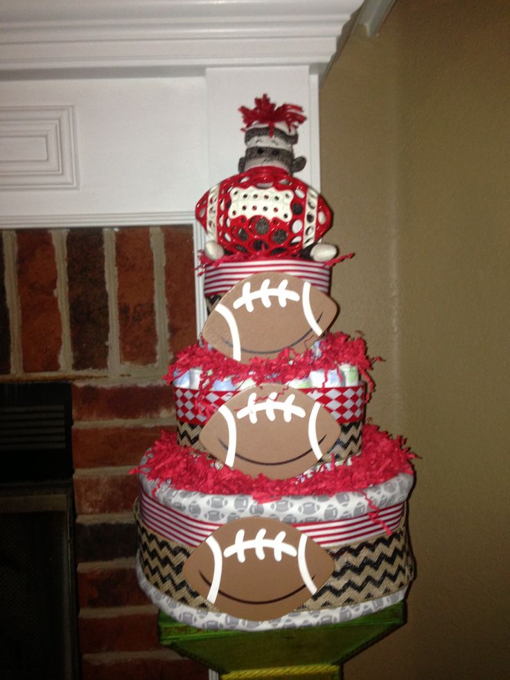 Football Diaper Cake