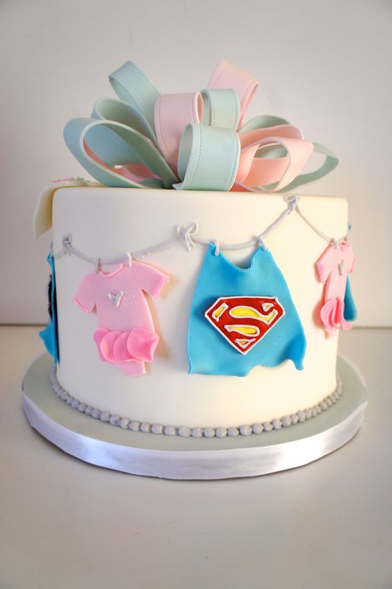 Gender Reveal Baby Shower Cake