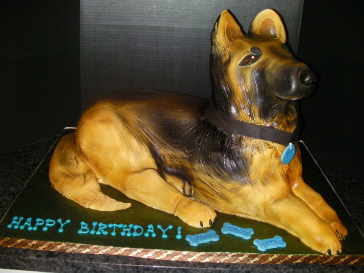 German Shepherd Cake