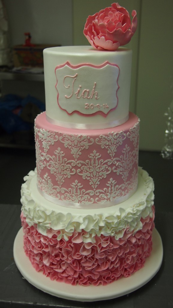 Girls Christening Cake